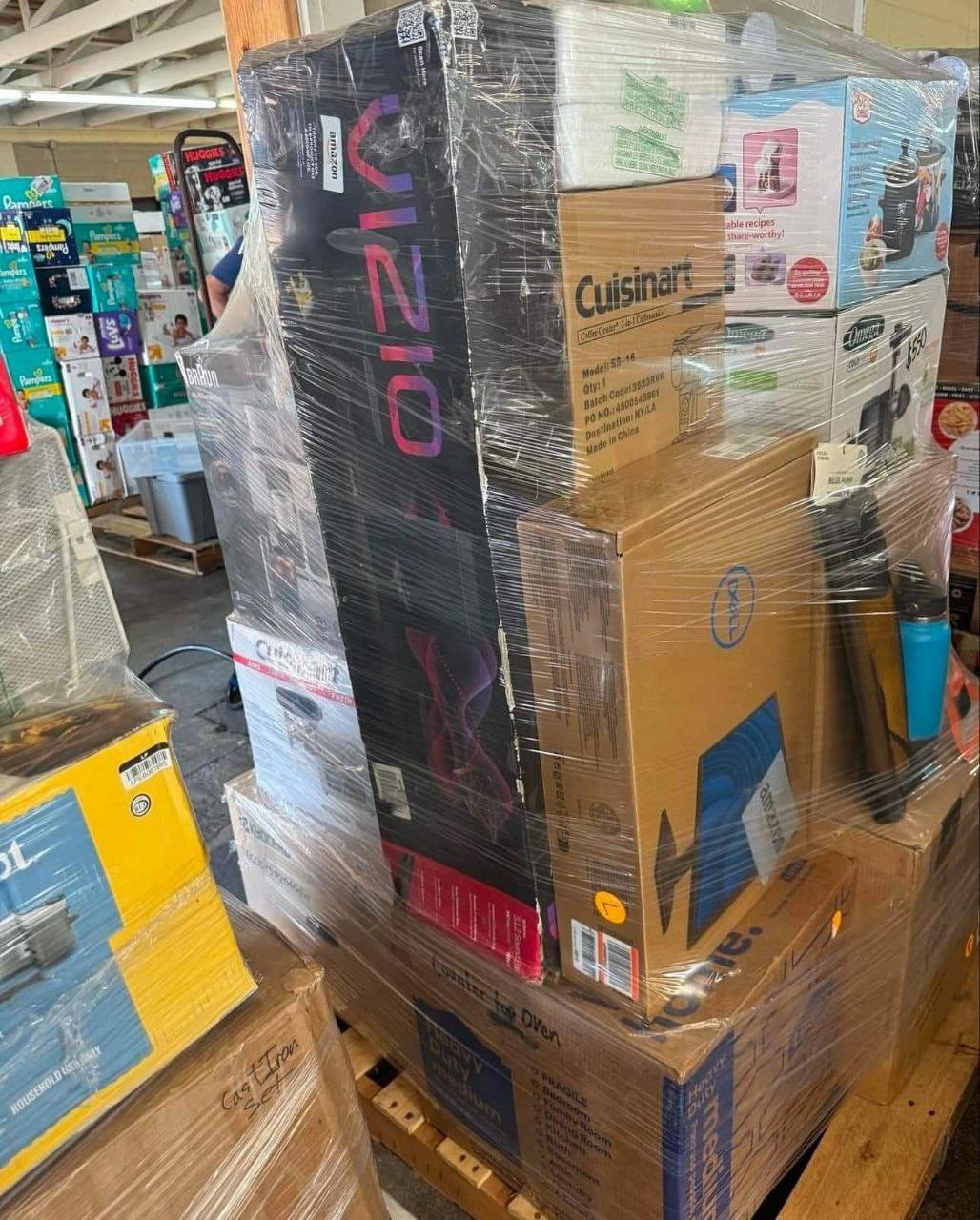 mixed general merchandise pallets