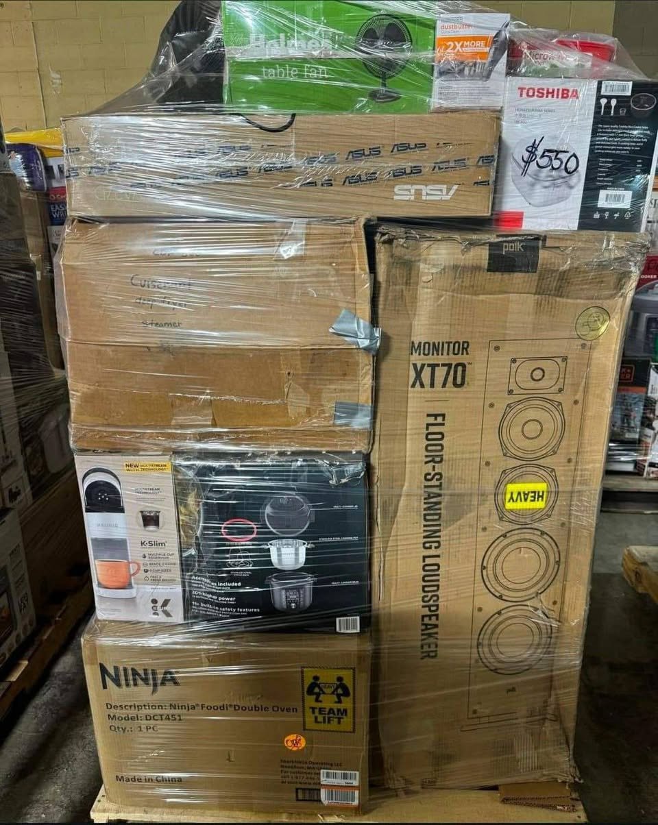 mixed general merchandise pallets