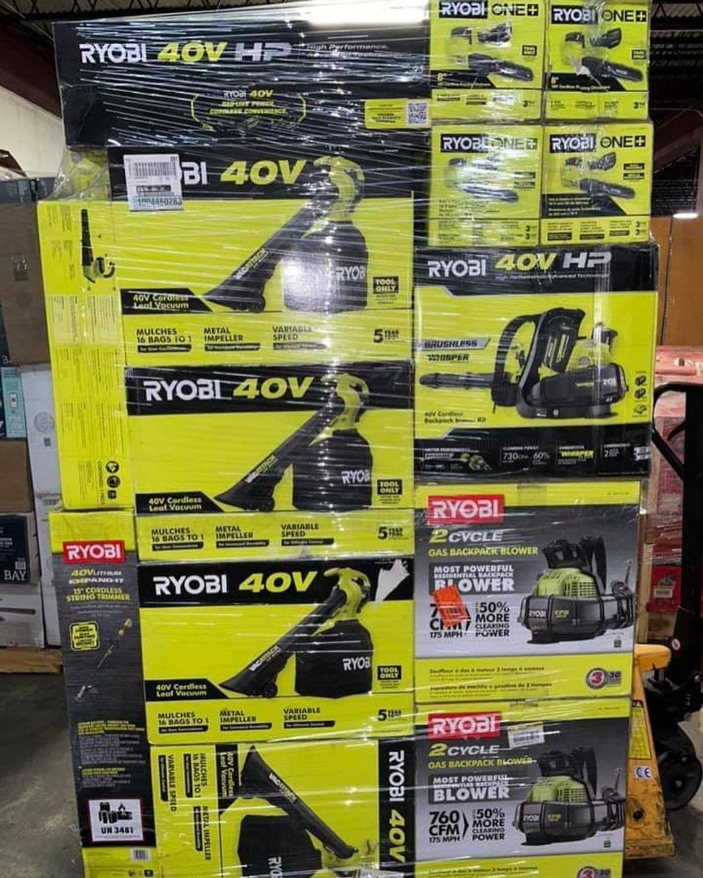 Ryobi tools pallet