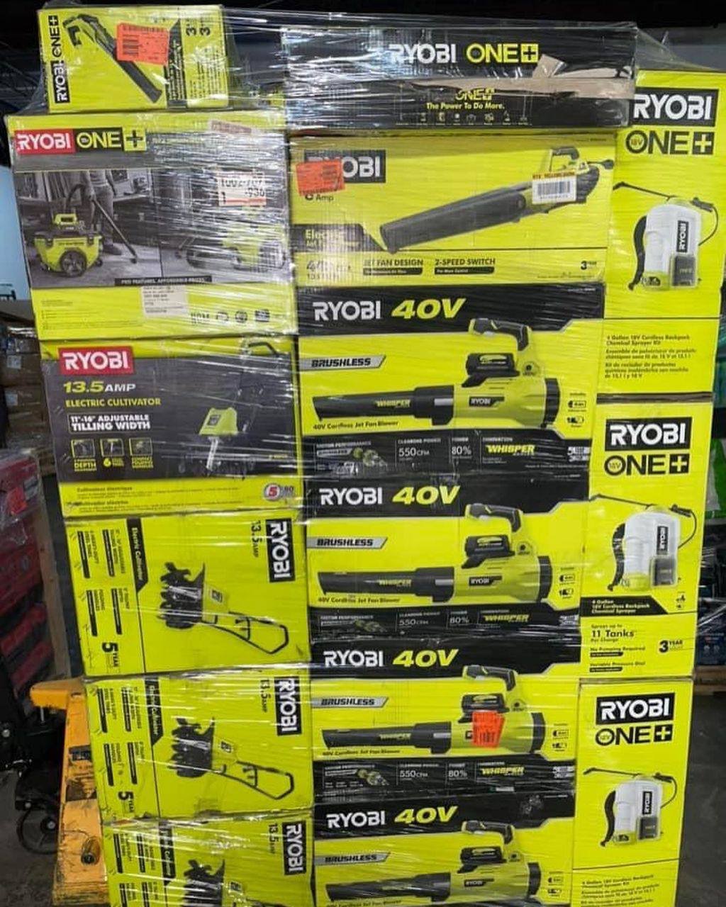Ryobi tools pallet