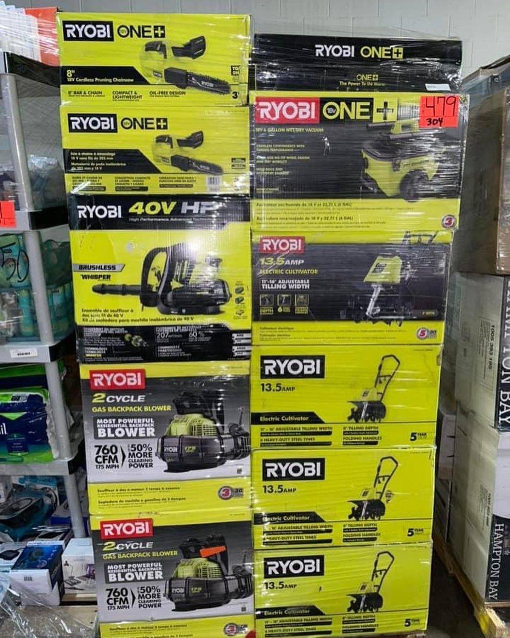 Ryobi tools pallet