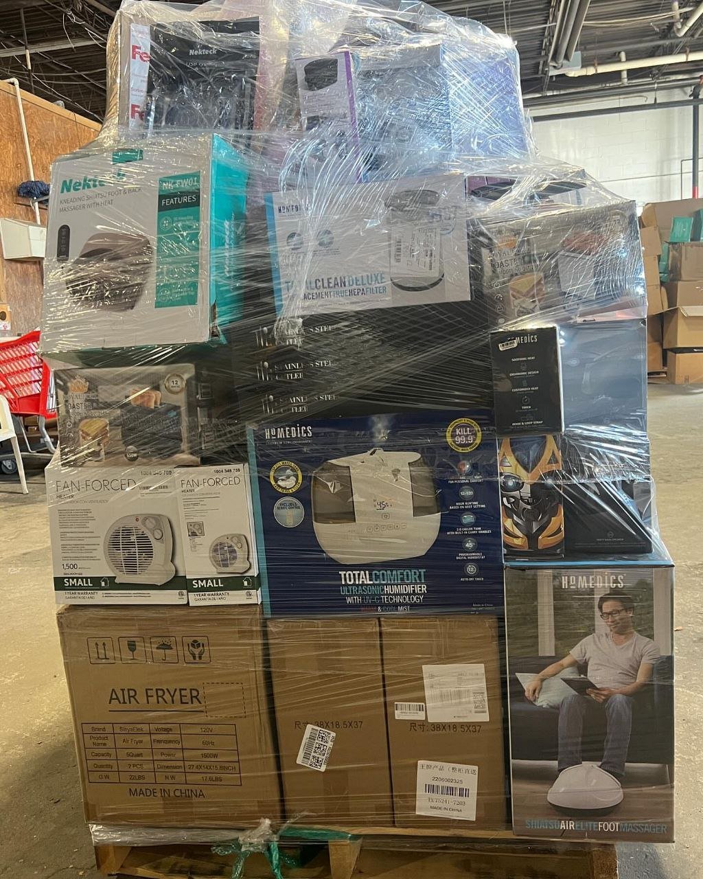 Mixed electronic pallets