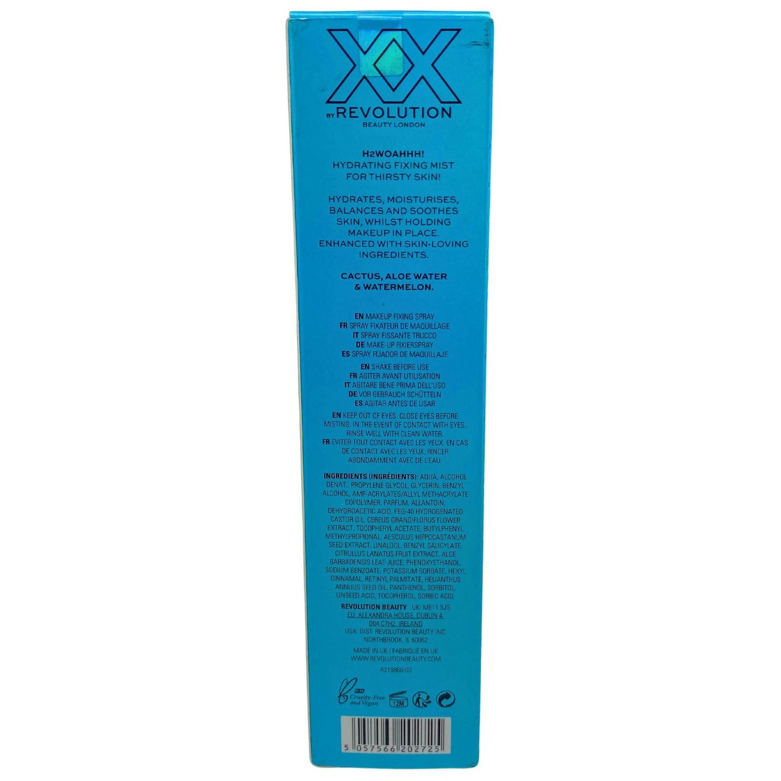 XX Revolution Hydra Fixx Hydrating Fixing Mist 3.38OZ (28 Pcs Lot)